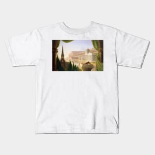 Architect's Dream by Thomas Cole Kids T-Shirt